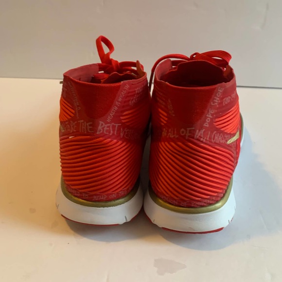Nike Free Train Instinct Kevin Hart Hustle Red Gold White US Womens 8 Mens 6.5 - Picture 10 of 12